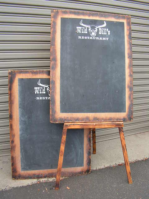 BLACKBOARD, Saloon Style on Easel